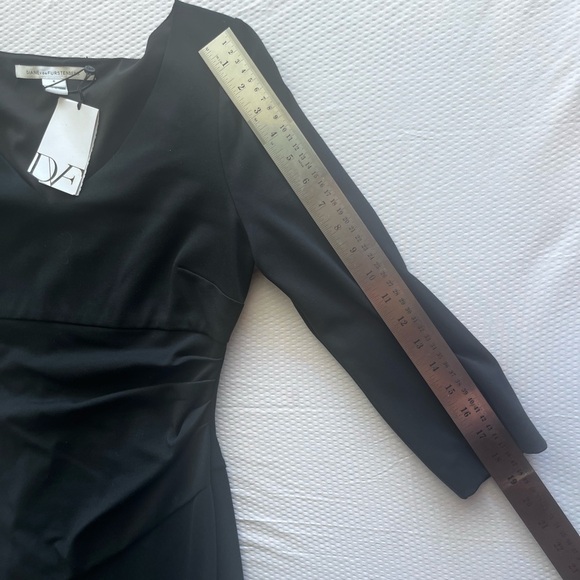 Diane Von Furstenberg Elegant Black Midi Dress NWT - Picture 6 of 10